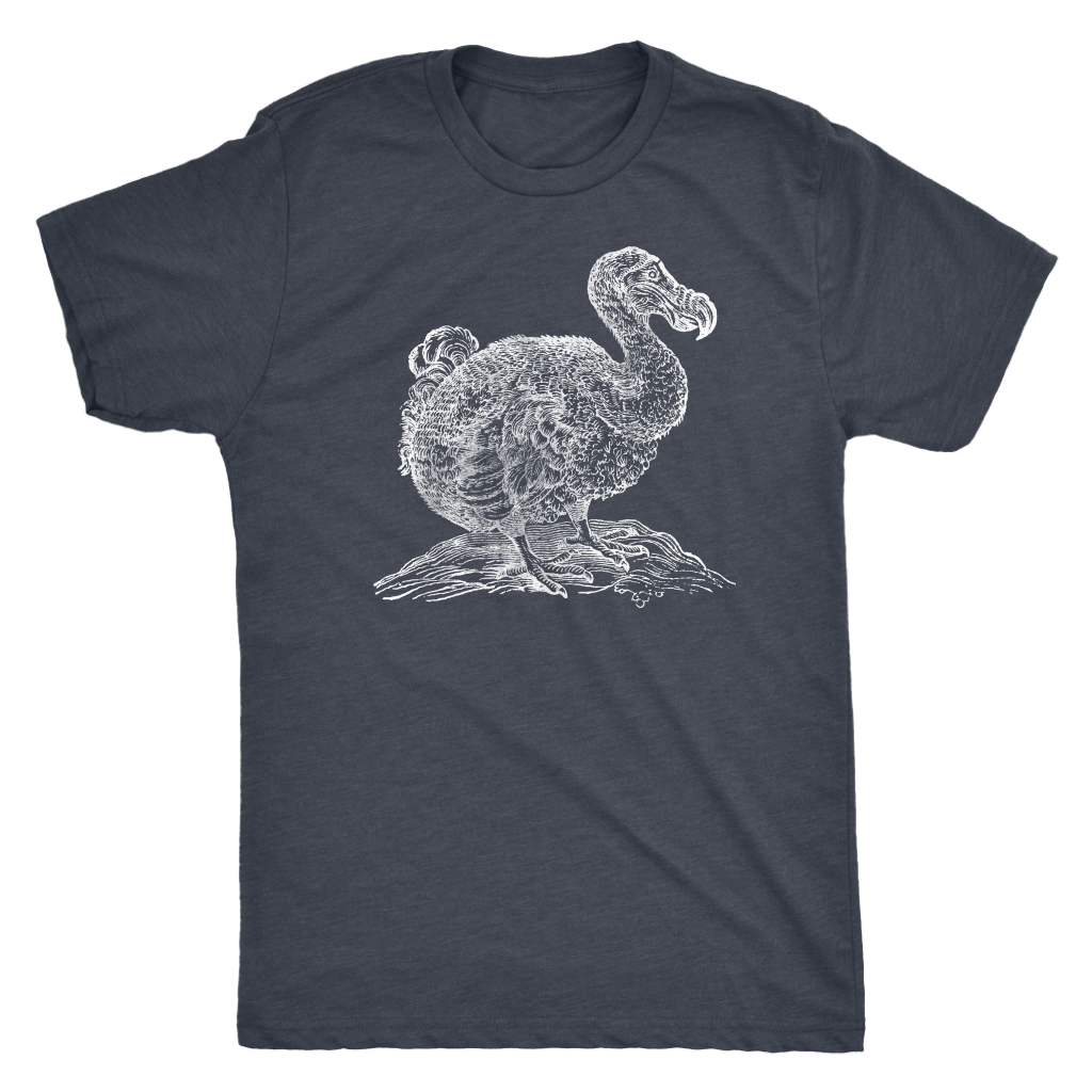 Vintage Dodo Bird Guy's Tee - Men's Ultra Soft Comfort Short Sleeve Tee - Dodo T-shirt for Him - Island Dog T-Shirt Company