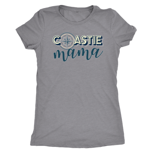 Coastie Mama Ladies' TriBlend Ultra Comfort Coast Guard Tee - Island Dog T-Shirt Company