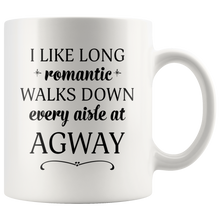 I Like Long Romantic Walks Down Every Aisle At Agway Funny Mug Quote - Island Dog T-Shirt Company