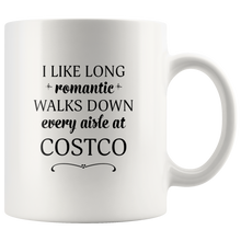 I Like Long Romantic Walks Down Every Aisle At Costco Funny Mug Quote - Island Dog T-Shirt Company