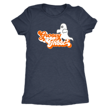 Groovy Ghost Hipster Women's Halloween Tee - Ultra Soft Comfort T-Shirt - Island Dog T-Shirt Company