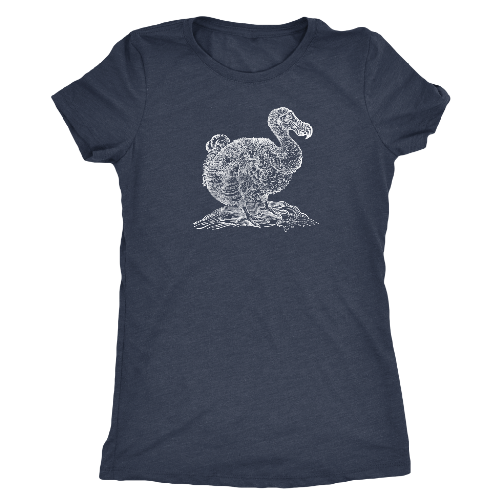 Vintage Dodo Bird Ladies' Tee - Women's Ultra Soft Comfort Short Sleeve Tee - Dodo T-shirt for Her - Island Dog T-Shirt Company