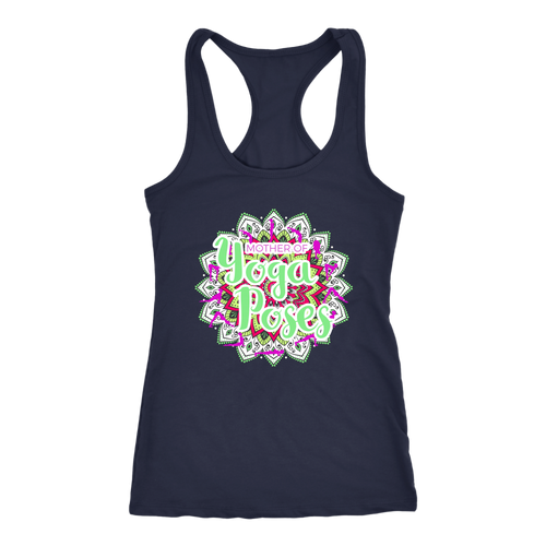 Mother of All Yoga Poses - Yoga Shirts for Women Loose Racerback Womens Workout Shirts - Island Dog T-Shirt Company