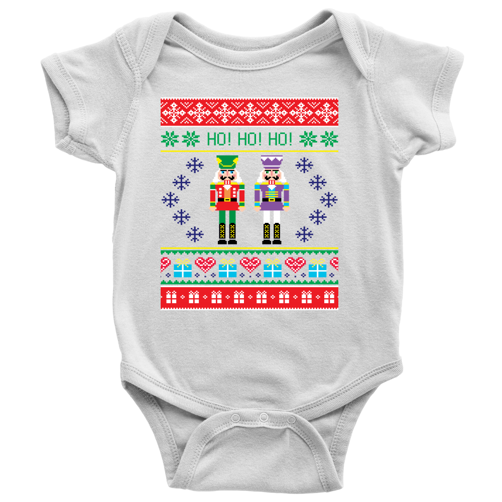 Baby's First Ugly Christmas Shirt Nutcracker Holiday Onesie