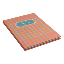 Groovy Plaid Hardcover Journal Notebook