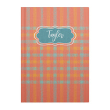 Groovy Plaid Hardcover Journal Notebook