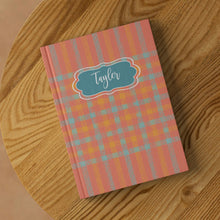 Groovy Plaid Hardcover Journal Notebook