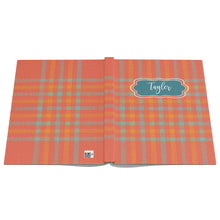 Groovy Plaid Hardcover Journal Notebook