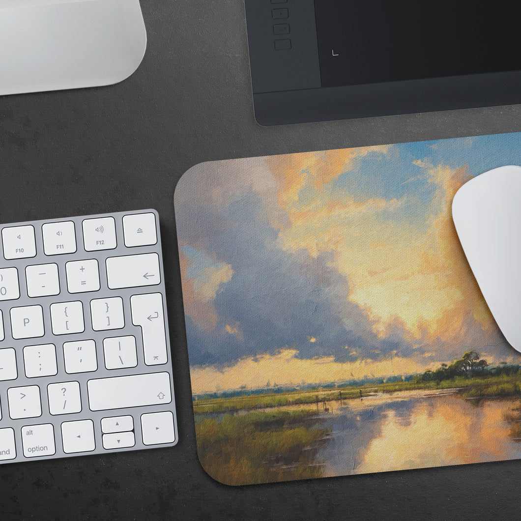 Low Country Marsh Mouse Pad Mousepad Coworker Gift Office Mouse Mat Desk Accessories Protector