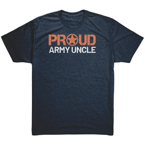 PROUD ARMY UNCLE IN YELLOW - MEN'S ULTRA COMFORT SHORT SLEEVE MILITARY UNCLETEE - updated
