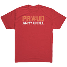 PROUD ARMY UNCLE IN YELLOW - MEN'S ULTRA COMFORT SHORT SLEEVE MILITARY UNCLETEE - updated
