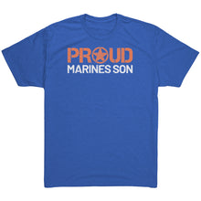 Proud Son of a Marine - Men's Ultra Soft Comfort Short Sleeve Tee - Son's Military Pride Shirt for His Mom or Dad T