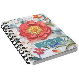 Paper Peony Spiral Bound Journal Notebook