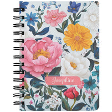 Peony Garden Spiralbound Journal Notebook