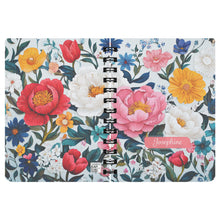 Peony Garden Spiralbound Journal Notebook