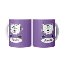 Personalized Cup Gift for Kids - Cat Paws Mug for Kids with Name - Party Favors for Boys and Girls