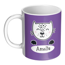Personalized Cup Gift for Kids - Cat Paws Mug for Kids with Name - Party Favors for Boys and Girls