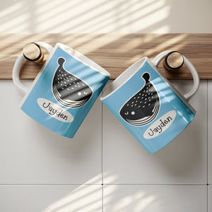 Personalized Cup Gift for Kids - Whale Mug for Kids with Name - Party Favors for Boys and Girls