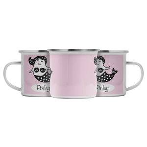 Personalized Metal Camp Mug for Kids - Custom Cup for Boys & Girls