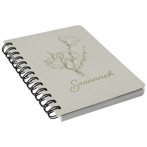 Sage Rose Spiralbound Journal Notebook
