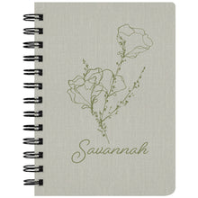 Sage Rose Spiralbound Journal Notebook