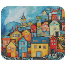Seaside Village Tropical Sun Mouse Pad Tropical Mouse Pad Office Mouse Pad Personalized Mouse Pad Desk Accessories Mouse Pad Round Mouse Pad