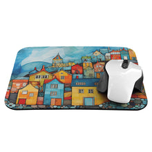 Seaside Village Tropical Sun Mouse Pad Tropical Mouse Pad Office Mouse Pad Personalized Mouse Pad Desk Accessories Mouse Pad Round Mouse Pad