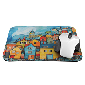 Seaside Village Tropical Sun Mouse Pad Tropical Mouse Pad Office Mouse Pad Personalized Mouse Pad Desk Accessories Mouse Pad Round Mouse Pad