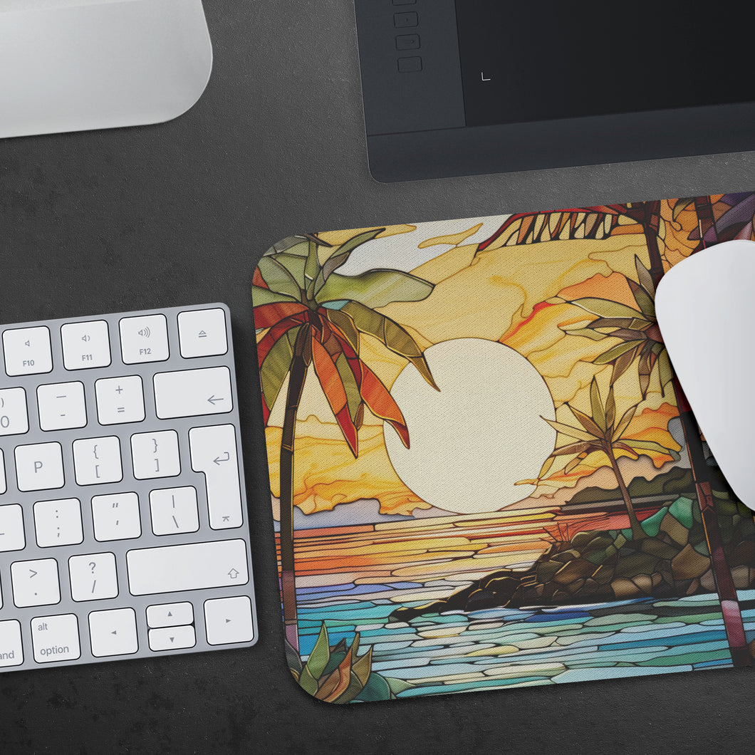 Tropical Sunset Mouse Pad Beach Mousepad Computer Mouse Mat Home Office Desk Accessories