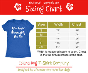 Frolic More - Women's Distressed Text Positive Vibes Ultra Comfort Tee - Island Dog T-Shirt Company