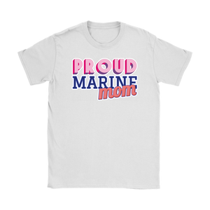 Proud Marine Mom Tee - Mother of a Marine T-Shirt - Island Dog T-Shirt Company