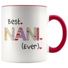 Best Nani Ever - World's Best Grandma Coffee Mug - 2 Tone Coffee Mug for Grandmother - Island Dog T-Shirt Company