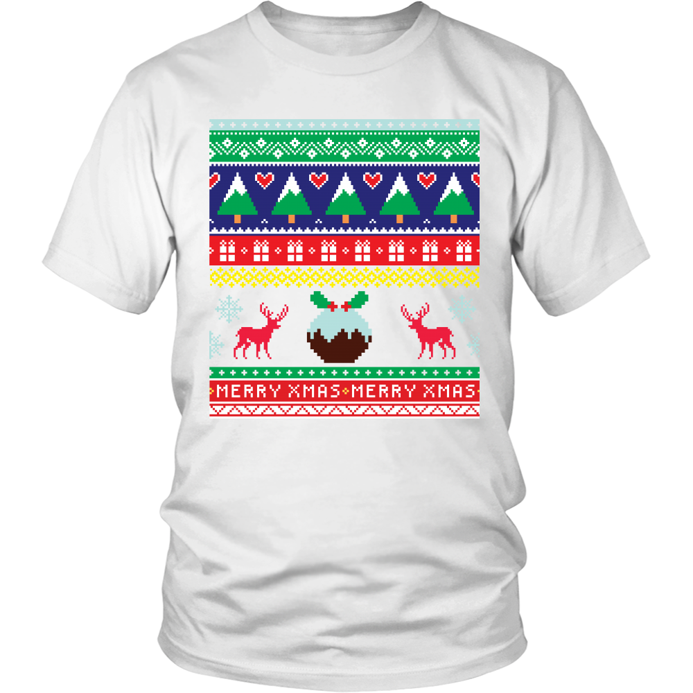 Ugly Christmas Shirt for Men and Women Reindeer Holiday Party