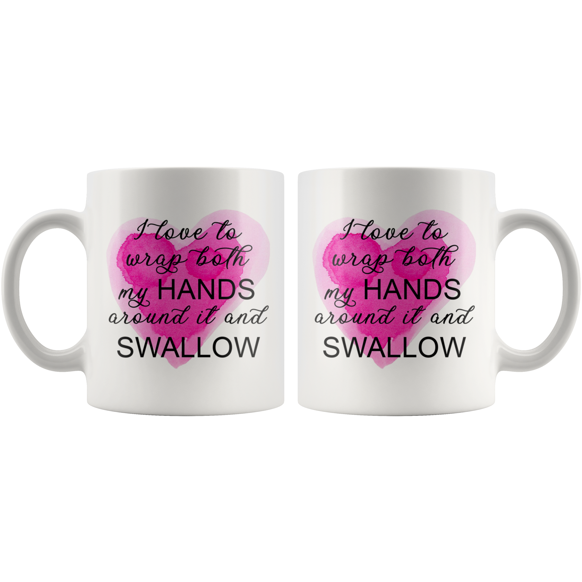Naughty Bachelorette Gifts - Funny Gag Gifts for Women - I Love To Wrap  Both My Hands Around It and Swallow Wine Glass