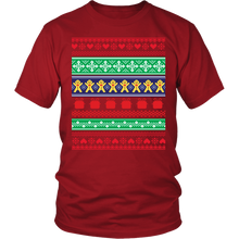 Ugly Christmas Shirt - Gingerbread Chorus Line Holiday Party Tee - Island Dog T-Shirt Company