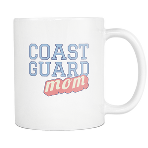 Coast Guard Mom Coffee Mug - Tea Mug - Hot Chocolate Cup - Island Dog T-Shirt Company