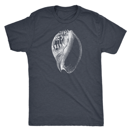 Vintage Seashell - Men's Ultra Soft Comfort Short Sleeve Tee - Retro Shell T-shirt for Him - Island Dog T-Shirt Company