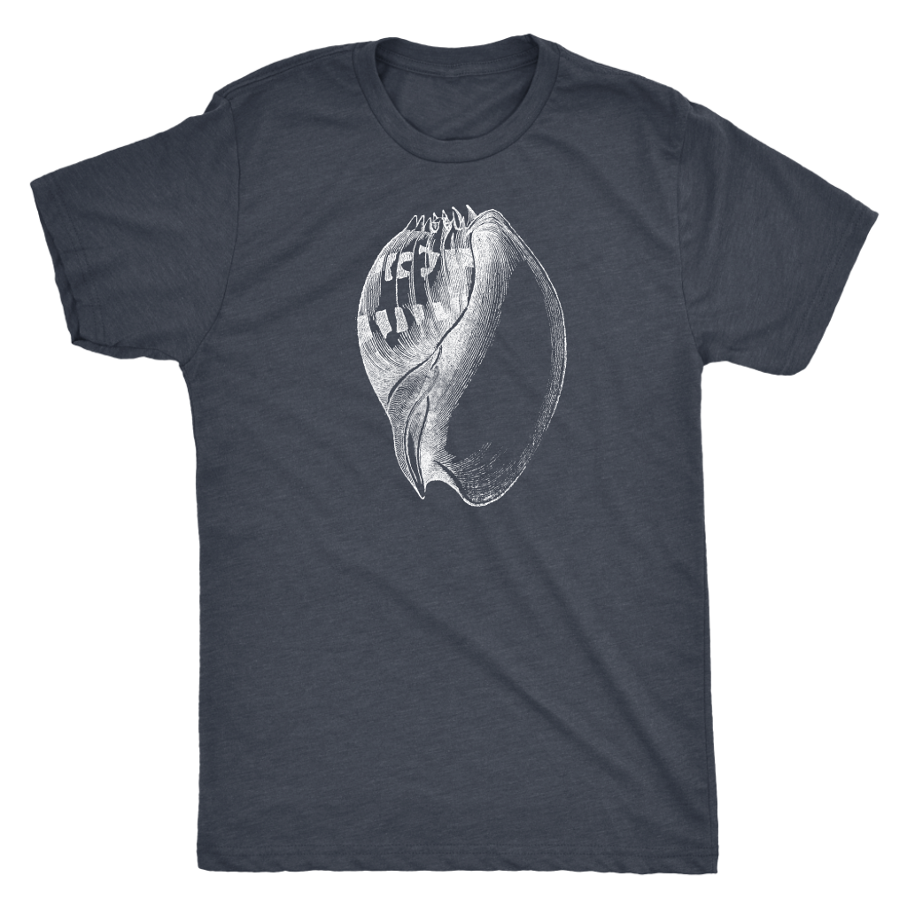 Vintage Seashell - Men's Ultra Soft Comfort Short Sleeve Tee - Retro Shell T-shirt for Him - Island Dog T-Shirt Company