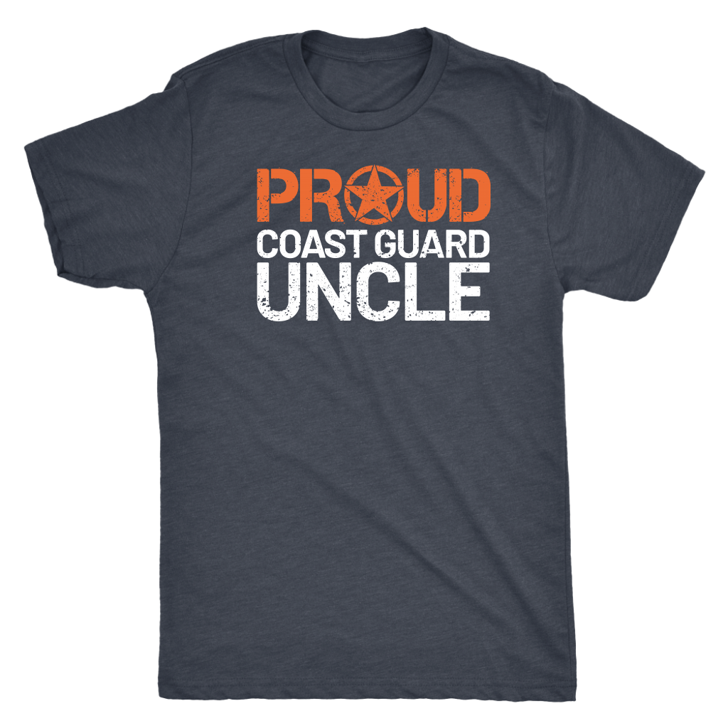 Proud Coast Guard Uncle - Men's Ultra Comfort Short Sleeve Military UncleTee - Island Dog T-Shirt Company