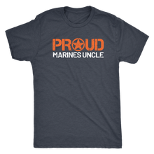 Proud Uncle of a Marine - Men's Ultra Comfort Short Sleeve Military Uncle Tee - Island Dog T-Shirt Company