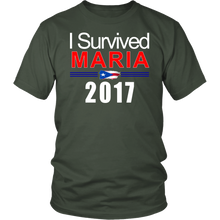 I Survived Maria 2017 T-Shirt - Commemorative Puerto Rico  Hurricane Tee - Unisex - Island Dog T-Shirt Company