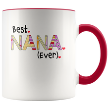 Best Nana Ever Coffee Mug - 2-Tone Mug - 11 Ounce Colorful Grandmother Coffee Cup - Island Dog T-Shirt Company
