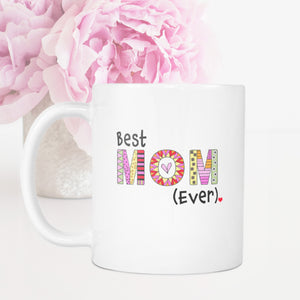 Mother's Day Gift, Best Mom Ever Coffee Mug, Birthday Gifts For Mom,  Mother's Day Mug Gift Ideas. Pink Arrow Mug, 11 Oz