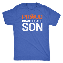 Proud Coast Guard Son - Men's Ultra Soft Comfort Short Sleeve Tee - Son's Military Pride Shirt for Mom or Dad - Island Dog T-Shirt Company