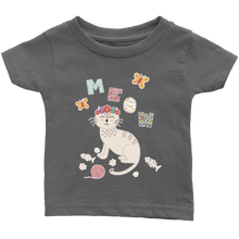 Meow Cat Shirt for Infants - Baby Sizes 6M, 12M, 18M and 24M - Island Dog T-Shirt Company