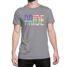 LGBTQ - Rainbow Pride US Flag - Vintage Distressed Men's Short Sleeve Comfort Tee - Island Dog T-Shirt Company