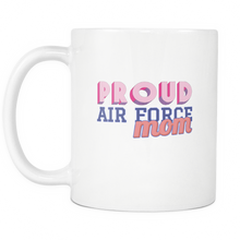 Proud Air Force Mom 11 ounce Coffee Mug - Tea Cup - Hot Chocolate Mug - Island Dog T-Shirt Company