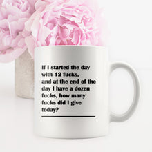 How Many F*cks Funny Adult Coffee Mug - Don't Give a Fuck Sarcastic Math Coffee Mug - Island Dog T-Shirt Company