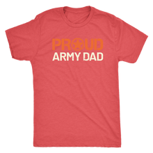 Proud Army Dad - Men's Ultra Soft Short Sleeve Military Father Tee - Island Dog T-Shirt Company