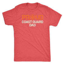 Proud Coast Guard Dad - Father of a Coastie Short Sleeve Ultra Soft Military Tee - Island Dog T-Shirt Company